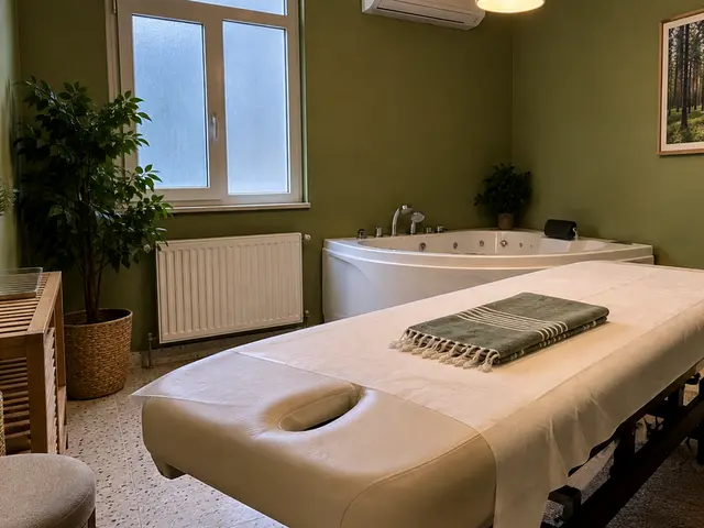 Jakuzili, pencereli aydınlık masaj odası — Metrokent, Masaj Salonun